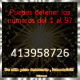 Puedes detener los números del 1 al 9?
