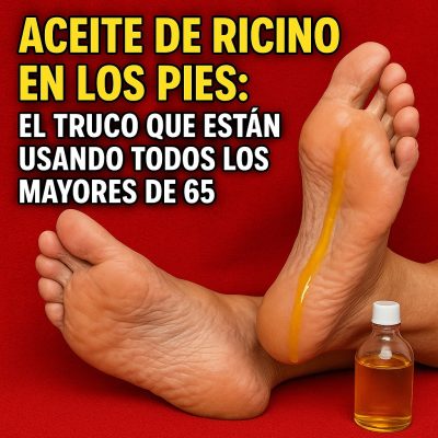 Aceite de ricino en los pies: El truco que están usando todos los mayores de 65