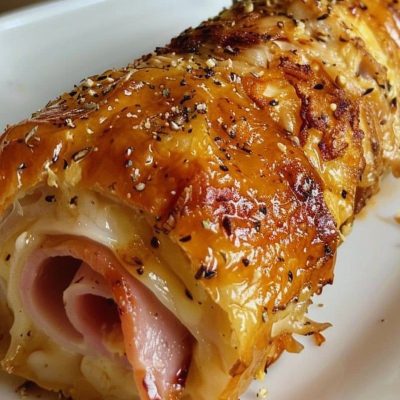 Enrollado de Pollo con Jamón y Queso