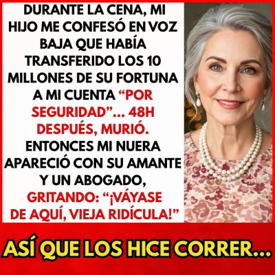 Después de la muerte de mi hijo, mi nuera llegó con su amante y me gritó…