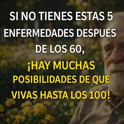 Si llegas a los 60 sin estas 5 enfermedades, tienes una mejor probabilidad de vivir muchos más años (incluso acercarte a los 100)
