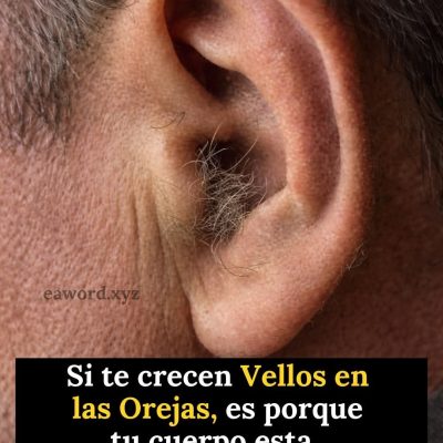 Porqué salen vellos en la oreja?