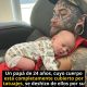 El impactante antes y después de un padre que lo dejó todo por su pequeña.