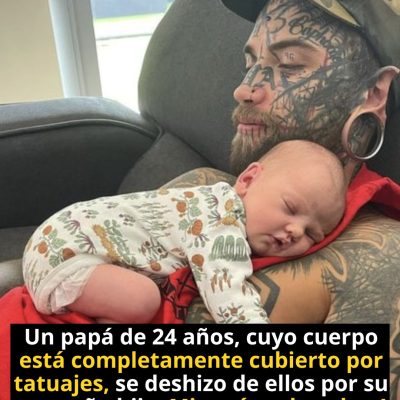 El impactante antes y después de un padre que lo dejó todo por su pequeña.
