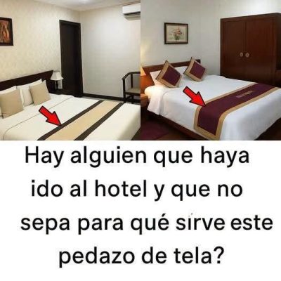 ¿Hay alguien que haya ido a un hotel y que no sepa para qué sirve ese pedazo de tela?
