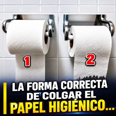 ¿Cuál es la forma correcta de colocar el papel higiénico?