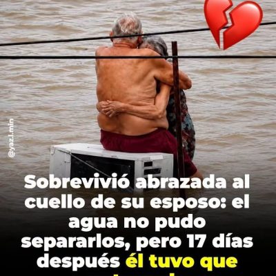 “No me sueltes”: el abrazo de Hilario y Elodia que se convirtió en símbolo de amor durante la inundación en Veracruz.