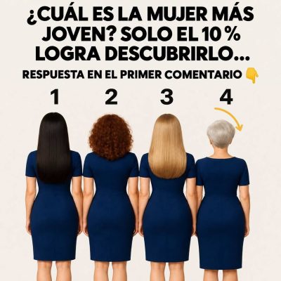 Reto visual: ¿puedes identificar cuál de las cuatro mujeres es la más joven?