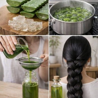 Cómo preparar aceite de aloe vera para acelerar el crecimiento del cabello y detener su caída…