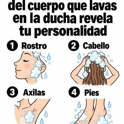 ¿Qué parte del cuerpo lavas primero en la ducha? Este curioso test dice revelar algunos rasgos de tu personalidad.