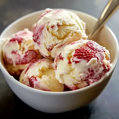 El Mejor Helado Casero de Fresa y Vainilla (sin máquina)