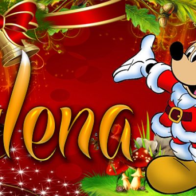 Portadas de Navidad con tu Nombre, de MICKEY, Mylena!!!