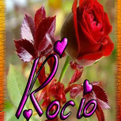 Nombre en Rosas,Rocío
